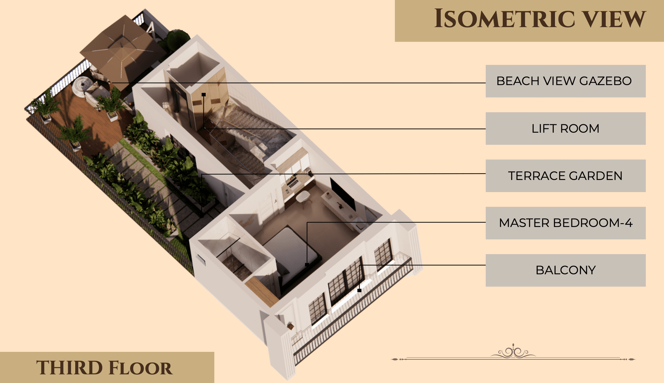 Thumbnail Terrace Gazebo 3D Cut-Section