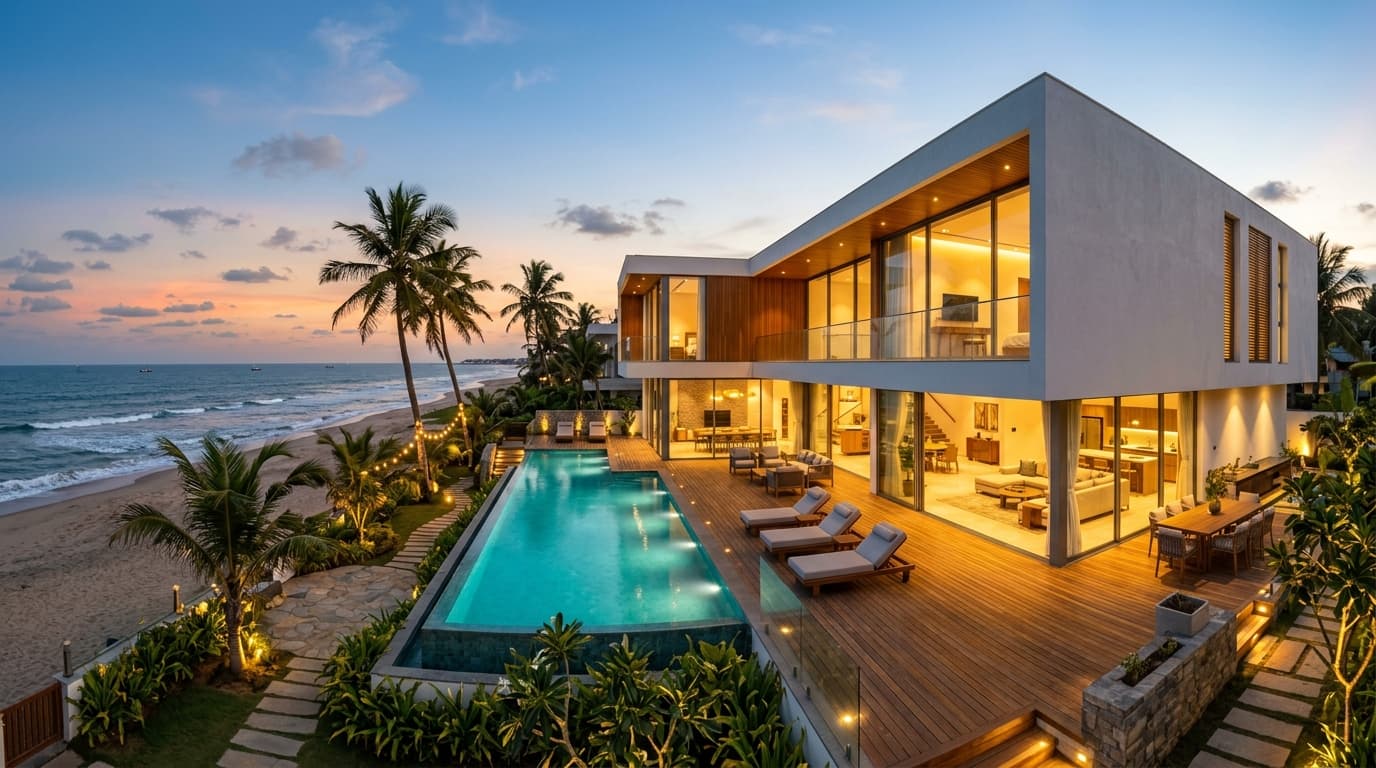 Completed Signature Luxury Beachfront Villas